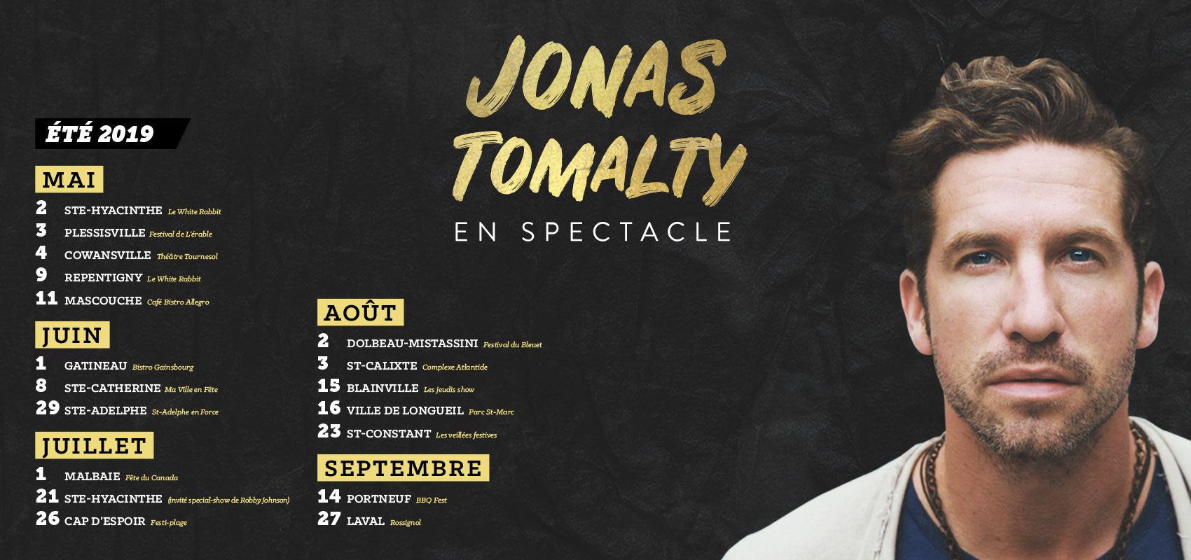Jonas Tomalty Été 2019